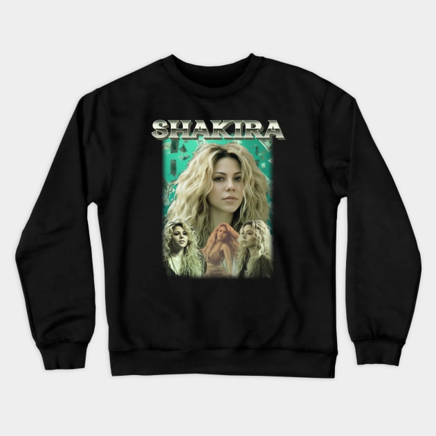 Shakira Shakira Colombia Crewneck Sweatshirt by Tip Top Tee's